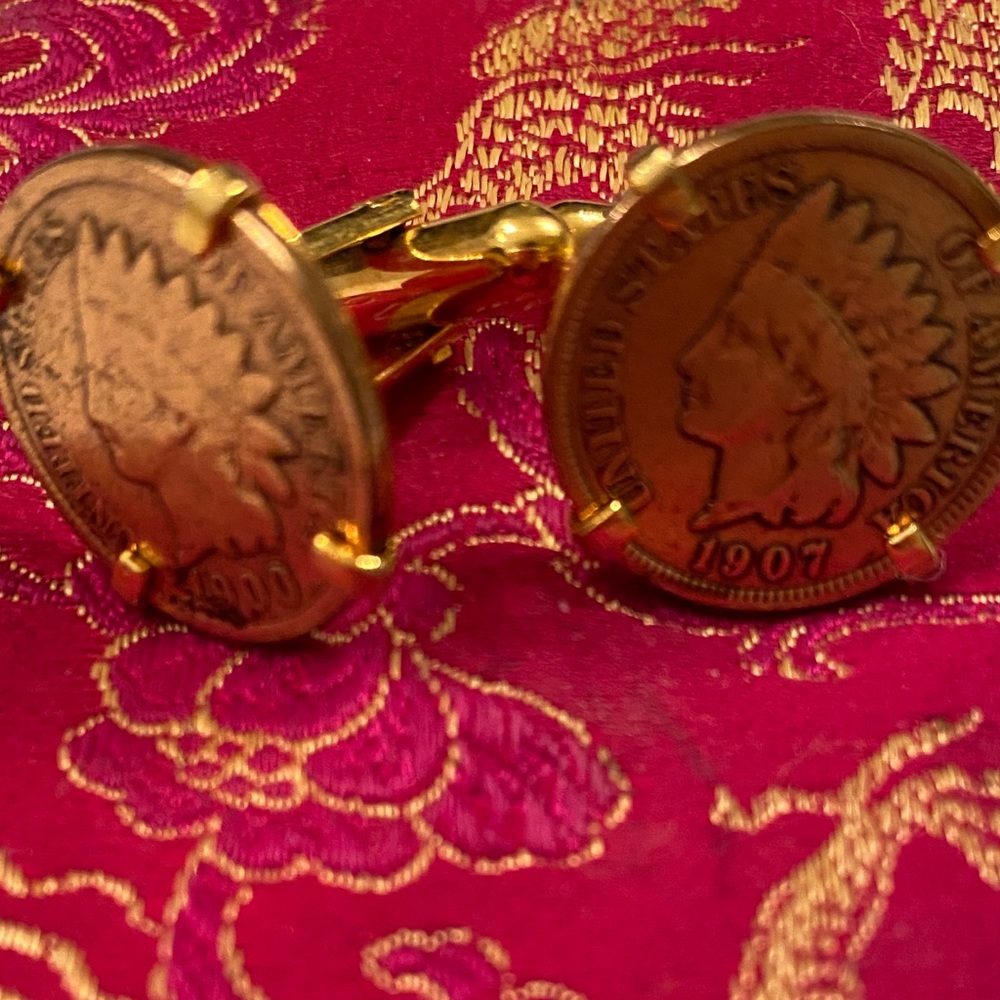 Indian Head Penny Cufflinks